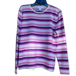 Marshall Fields stripes cashmere sweater